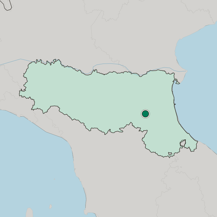 Map showing Imola — In Emilia-Romagna