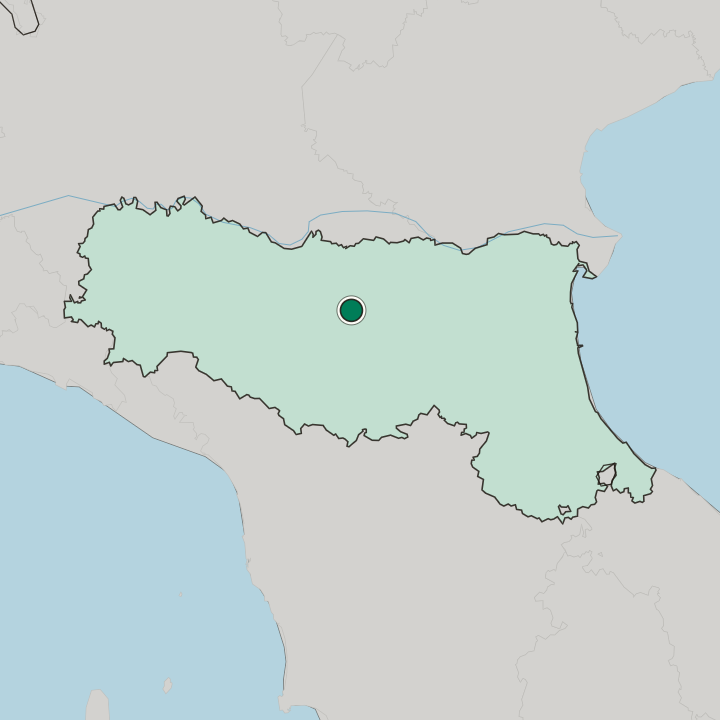 Map showing Modena — In Emilia-Romagna