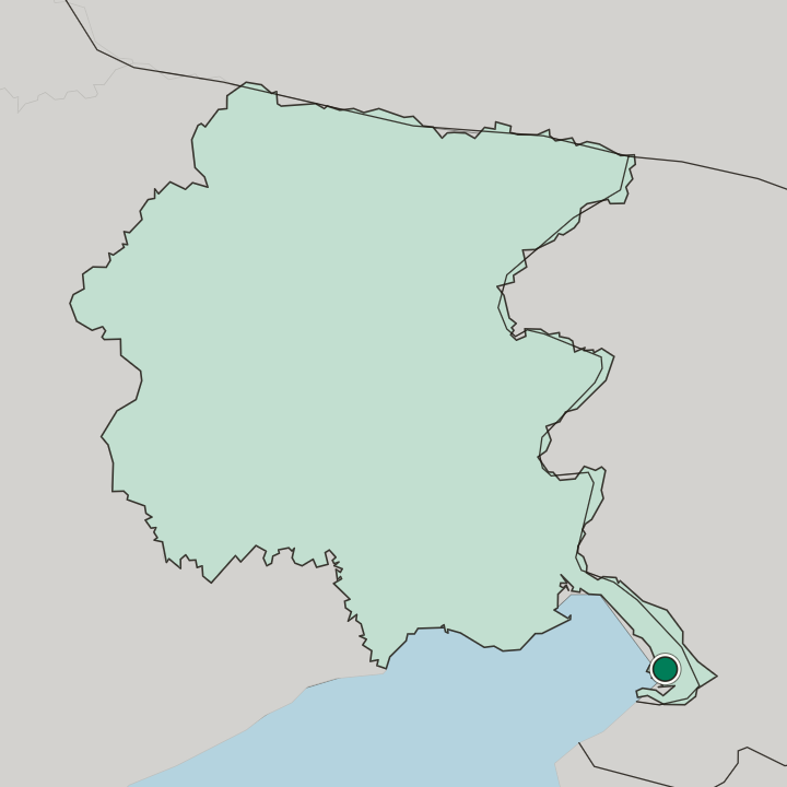 Map showing Barcola — In Friuli Venezia Giulia