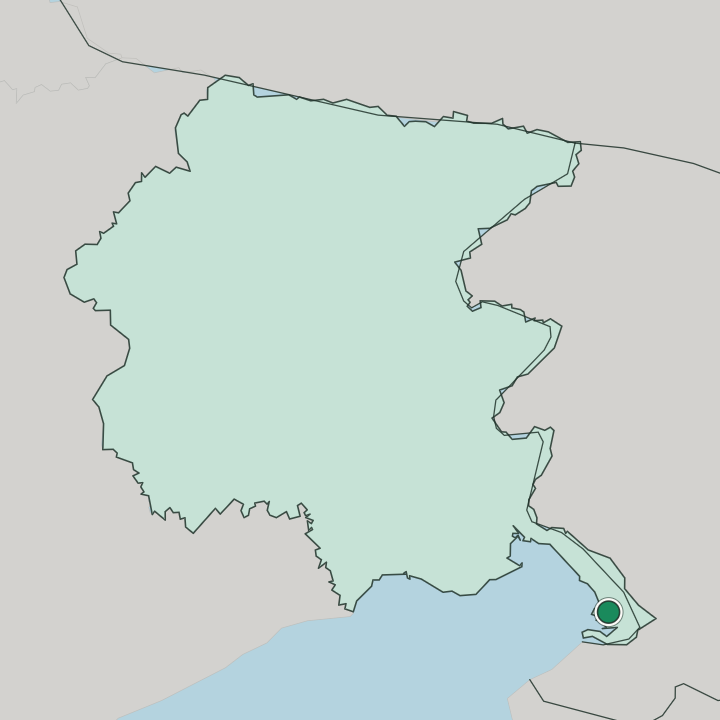 Map showing Trieste — In Friuli Venezia Giulia