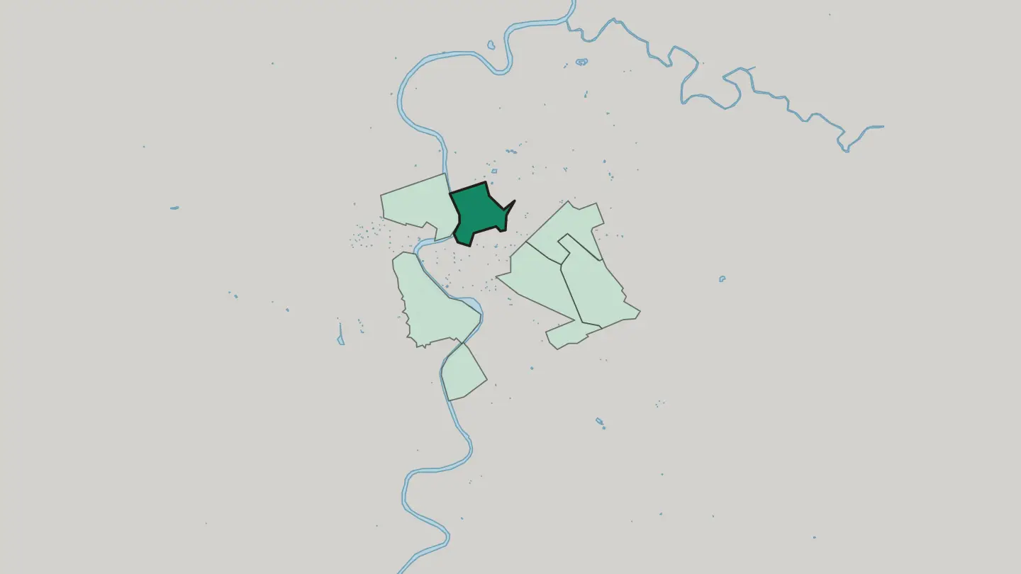 Map of Campo Marzio in Rome