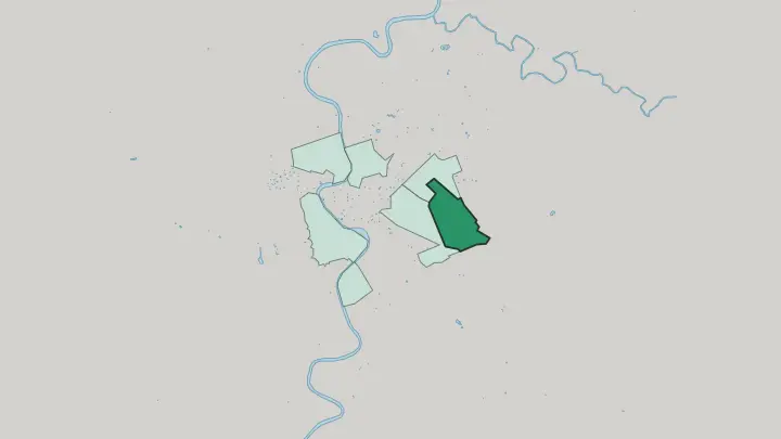 Map of Esquilino in Rome
