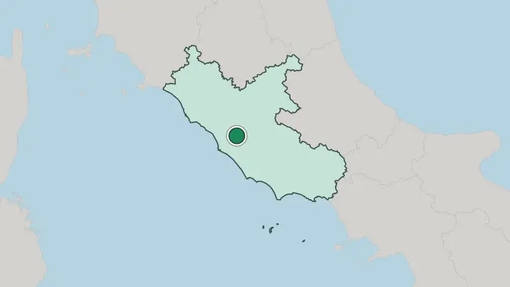 Map of Rome in Italy