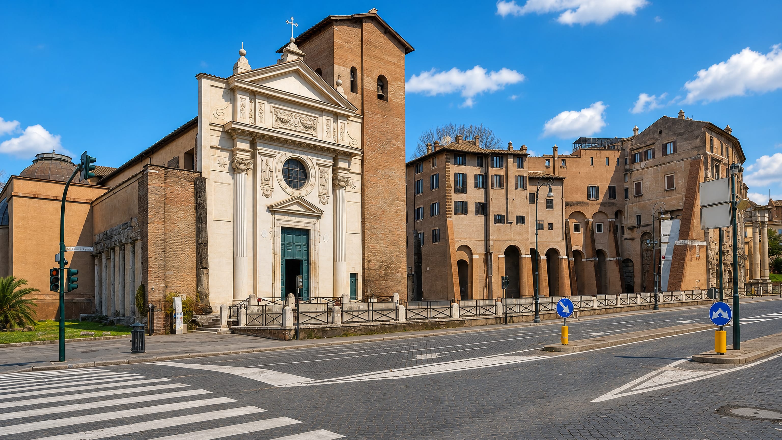 San Nicola in Carcere church beside the Theatre of Marcellus in Rome's Sant'Angelo rione.