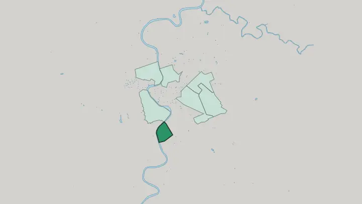 Map of Testaccio in Rome