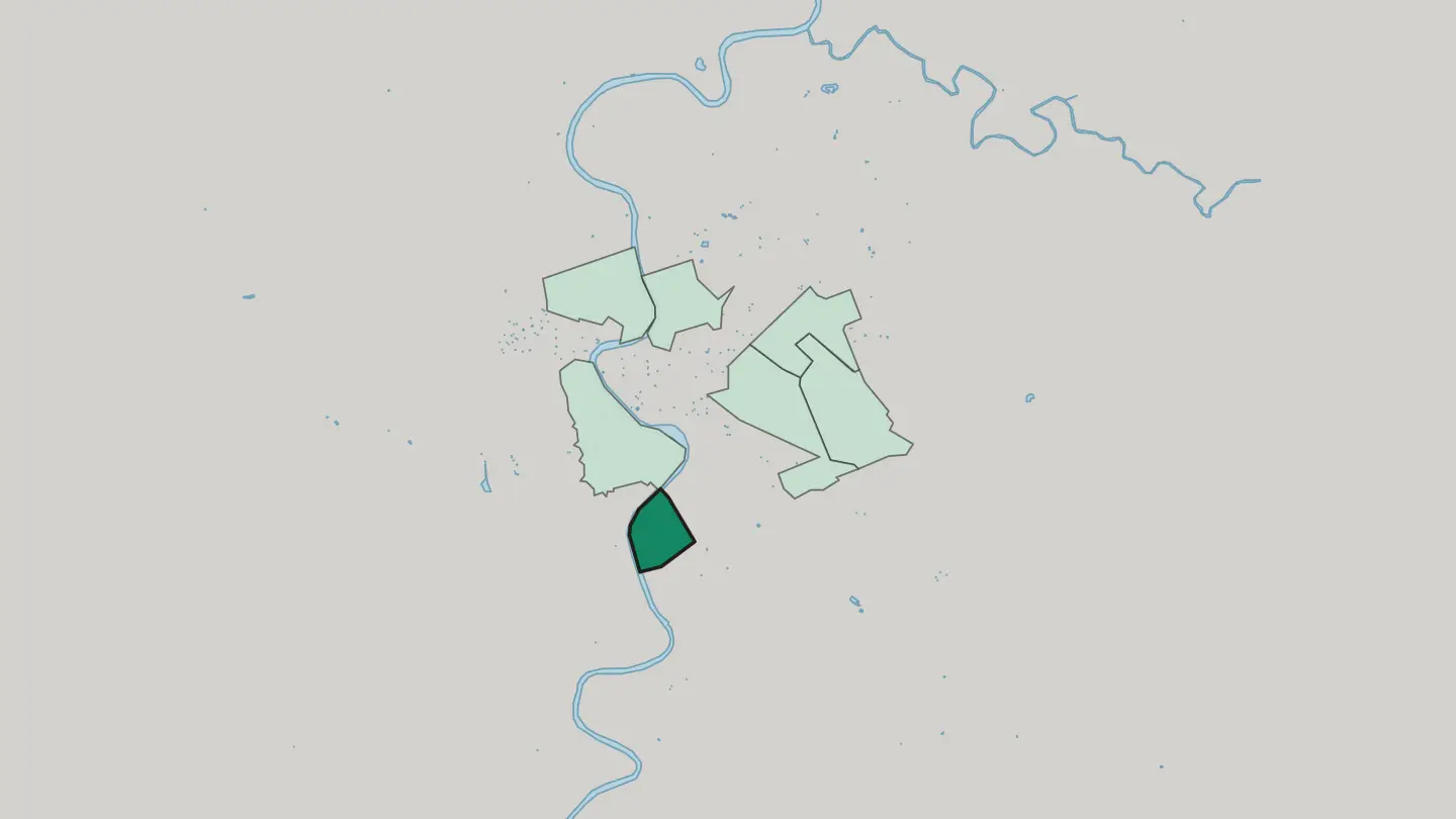 Map of Testaccio in Rome