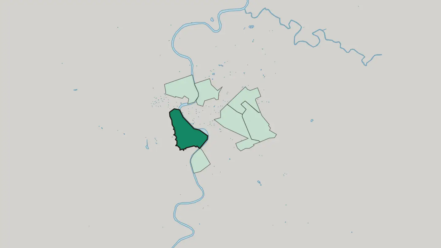 Map of Trastevere in Rome