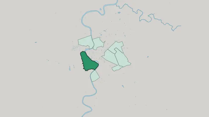 Map of Trastevere in Rome