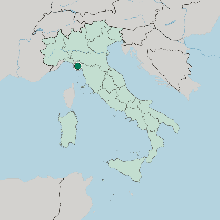 Map showing La Spezia — In Italy