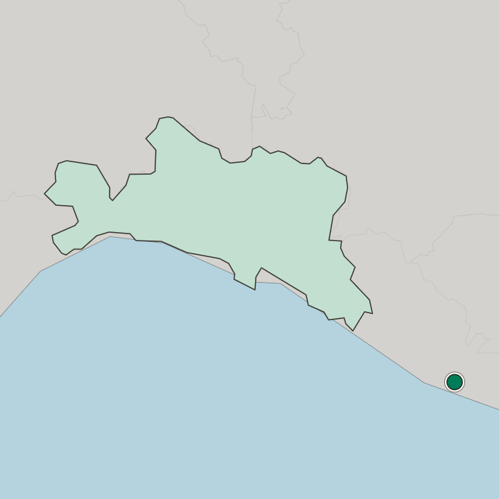 Map showing La Spezia — In Liguria