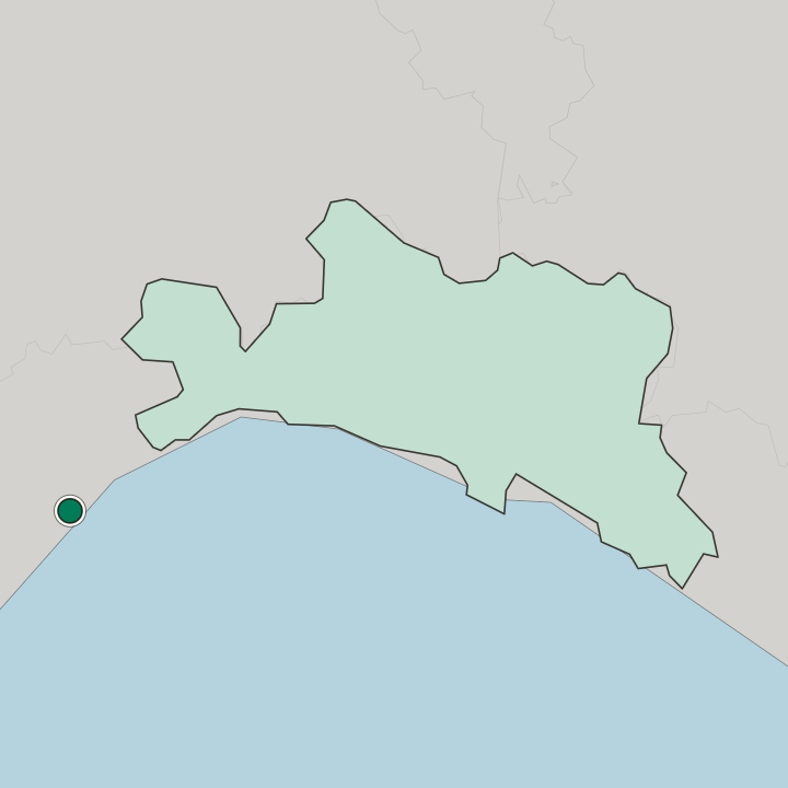 Map showing Savona — In Liguria
