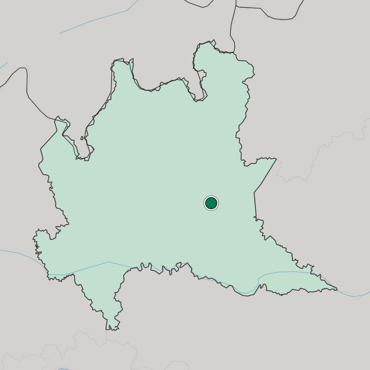 Map showing Brescia — In Lombardia