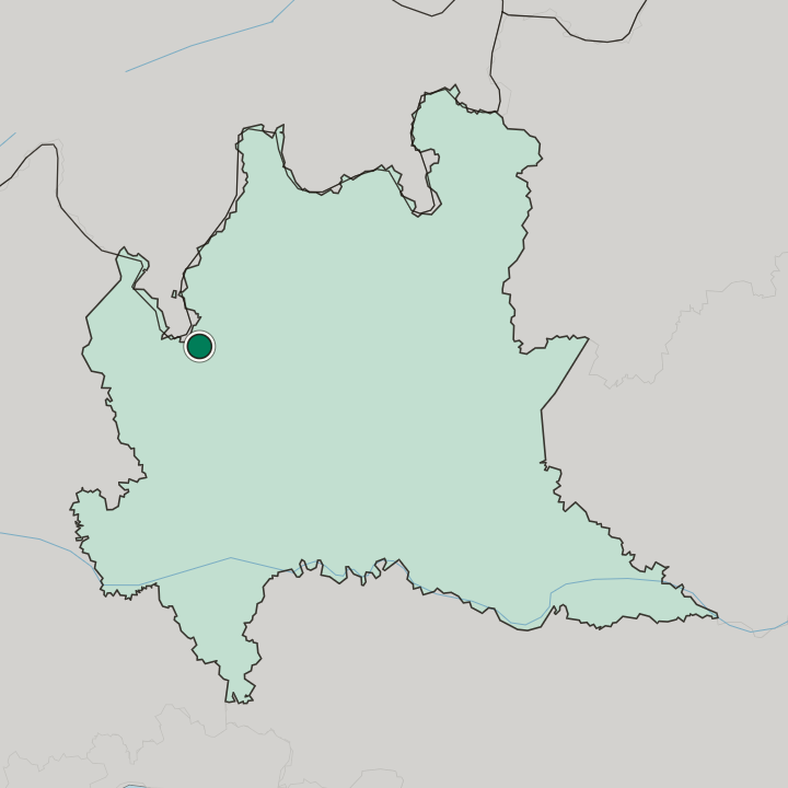Map showing Monte Olimpino — In Lombardia