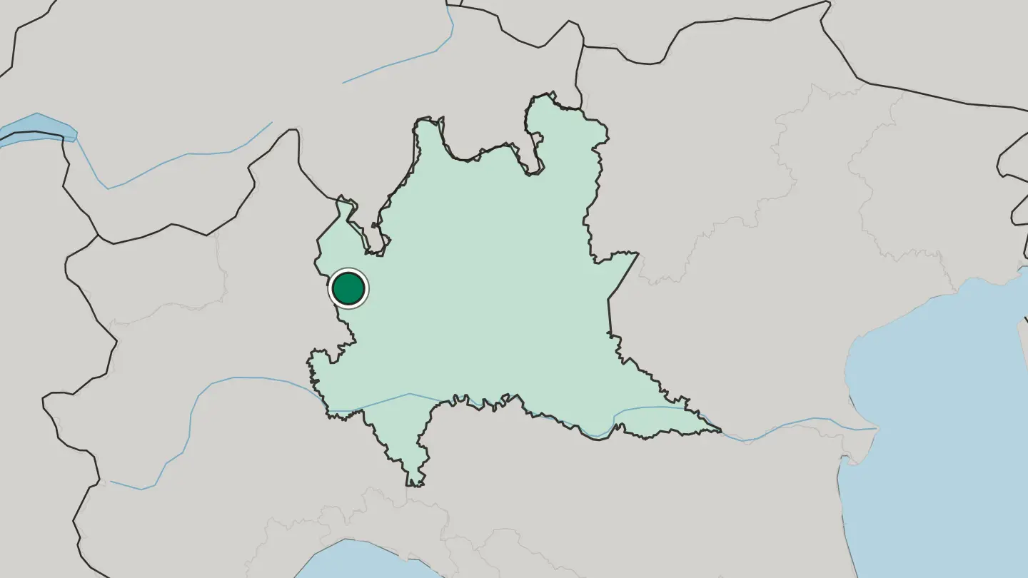 Map of Gallarate in Italy