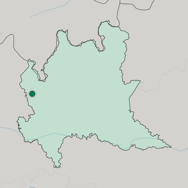 Map showing Gallarate — In Lombardia