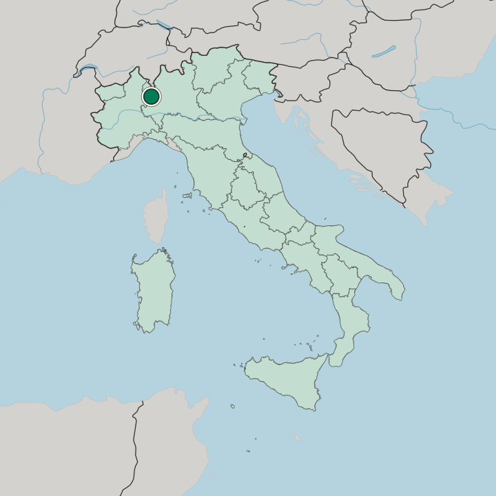 Map showing Legnano — In Italy