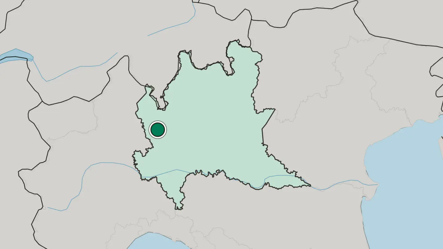 Map of Legnano in Italy