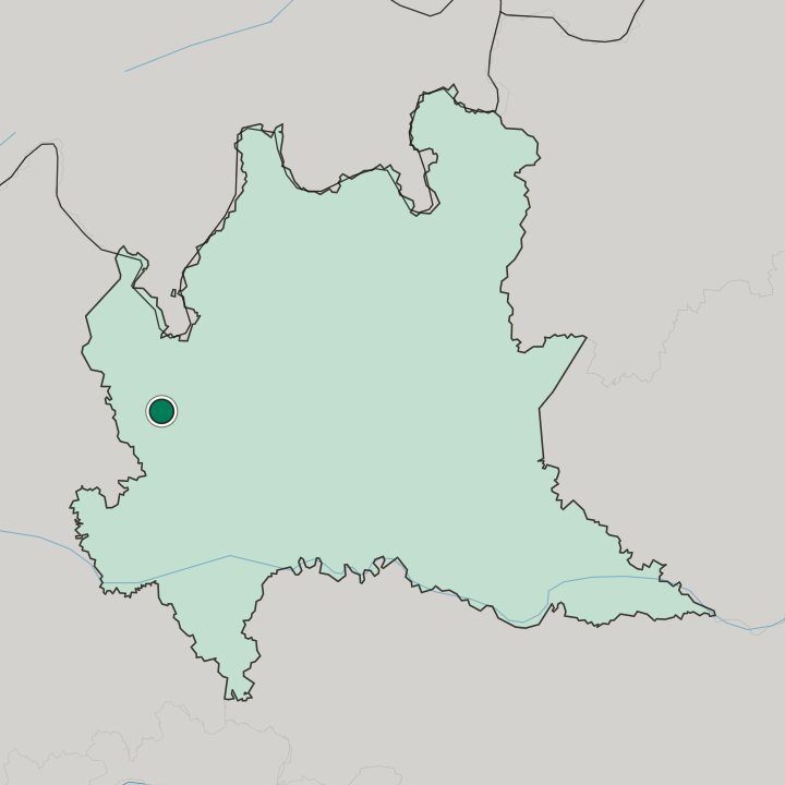 Map showing Legnano — In Lombardia