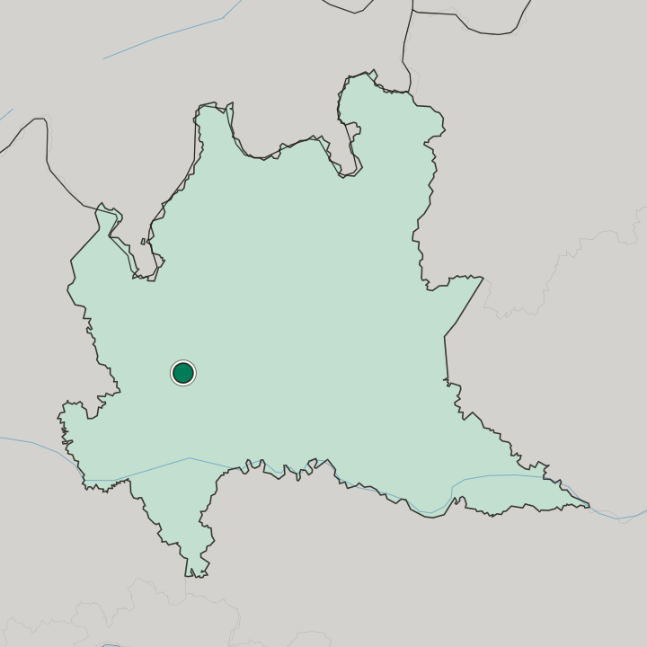 Map showing Baggio — In Lombardia