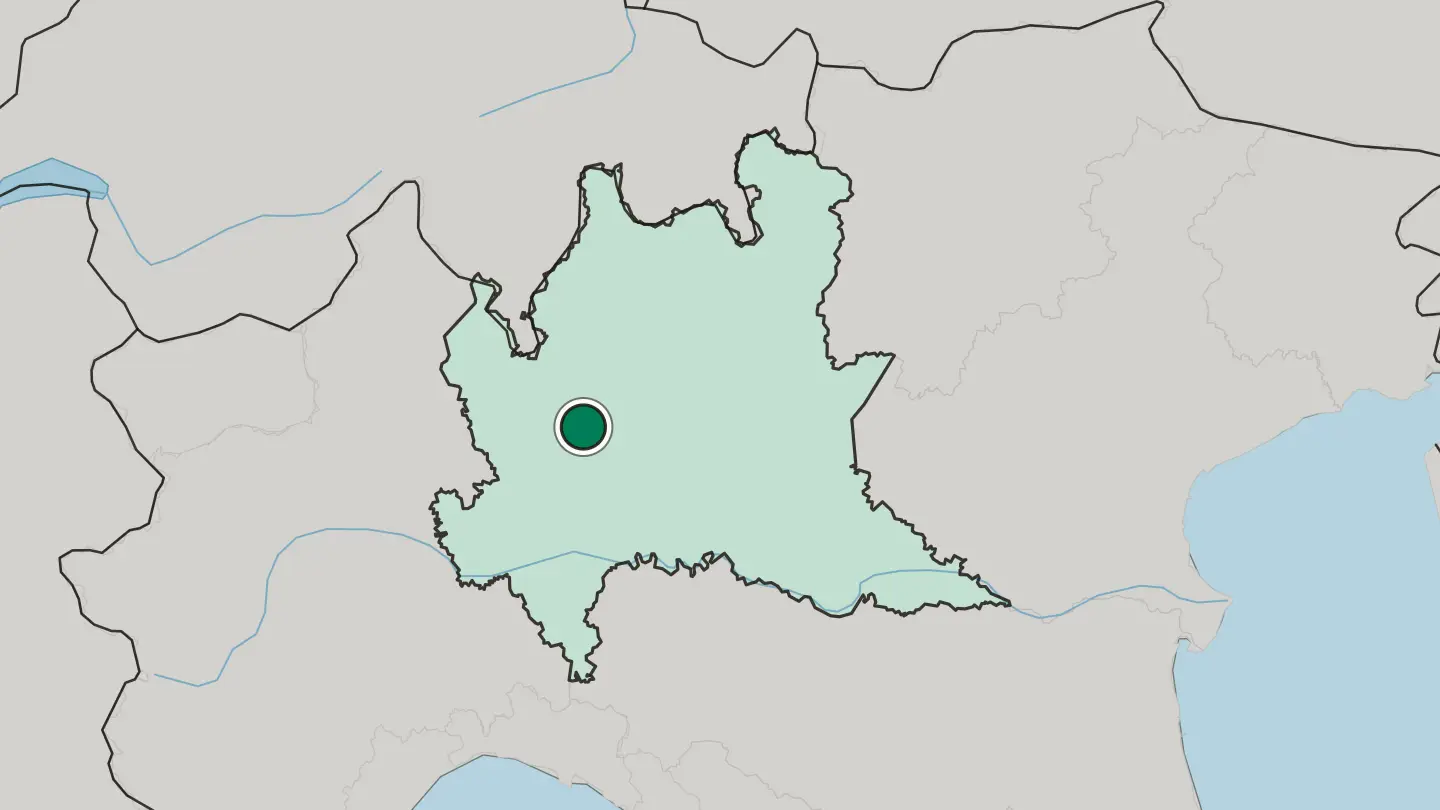 Map of Monza in Italy