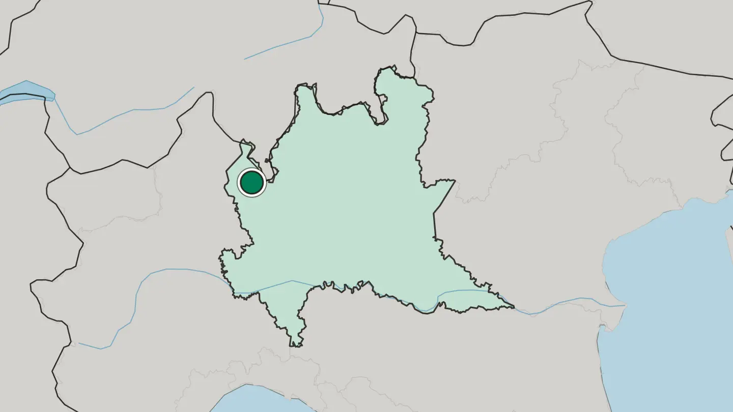 Map of Varese in Italy