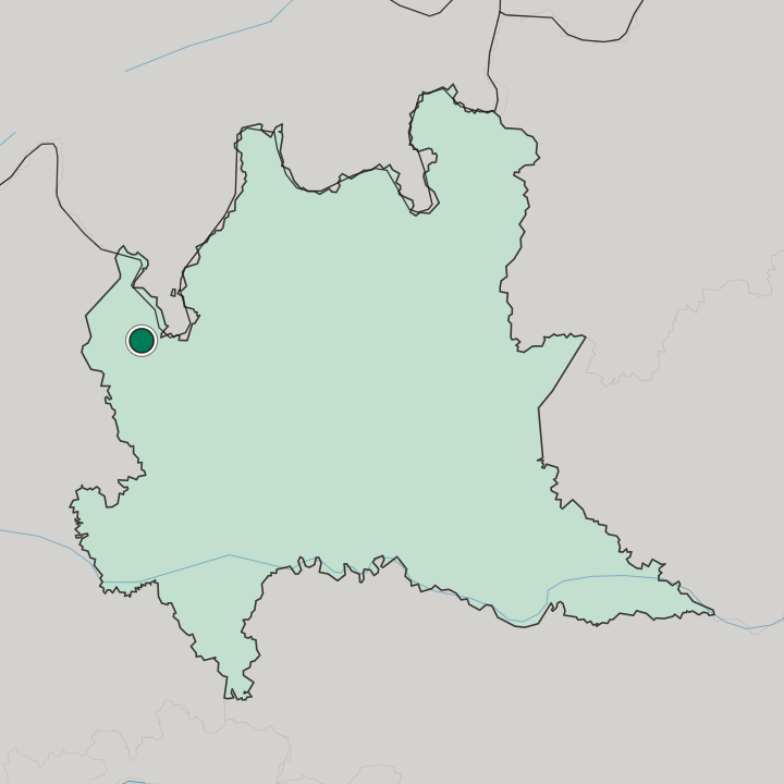 Map showing Varese — In Lombardia
