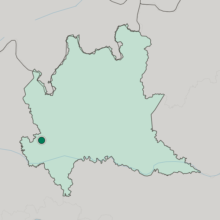 Map showing Vigevano — In Lombardia