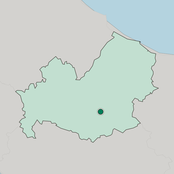 Map showing Campobasso — In Molise