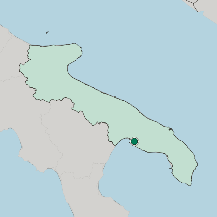 Map showing Taranto — In Puglia