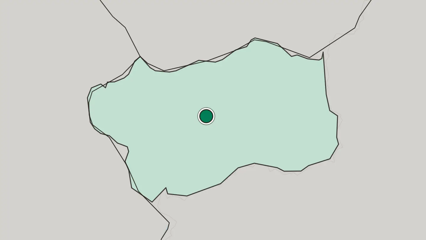 Map of Aosta in Italy