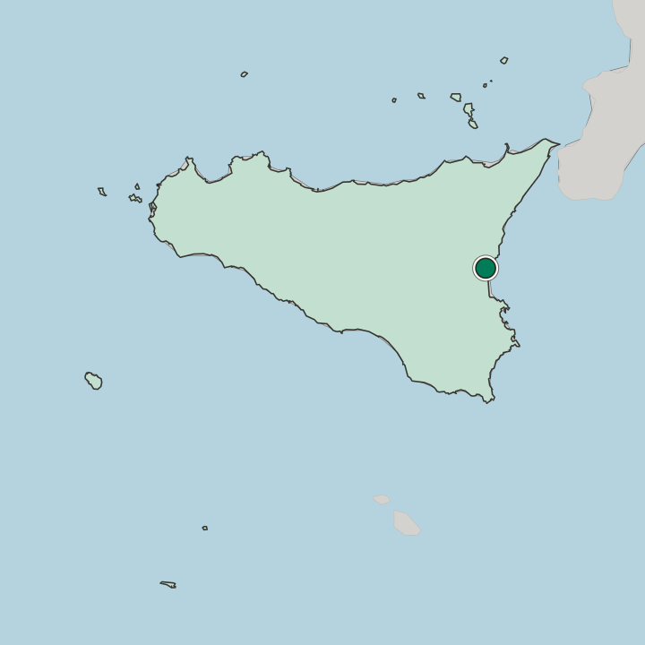 Map showing Cibali — In Sicilia
