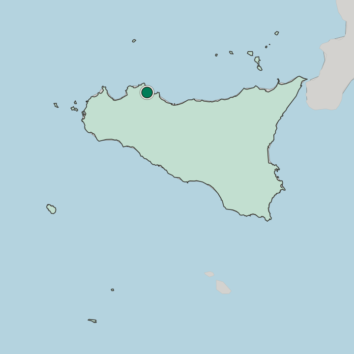 Map showing Kalsa — In Sicilia