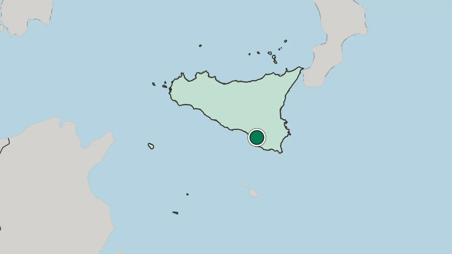 Map of Vittoria in Italy