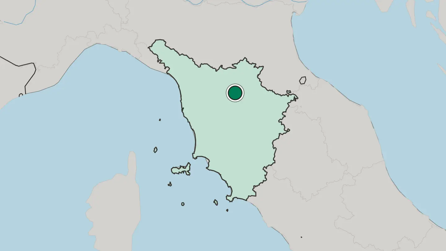 Map of Florence in Italy