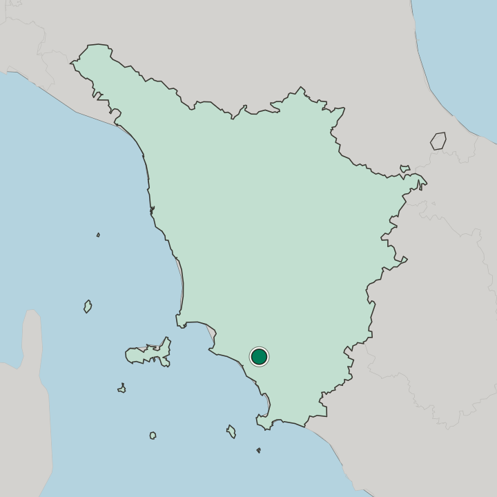 Map showing Porta Vecchia — In Toscana