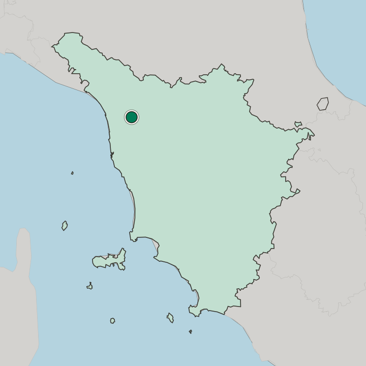 Map showing Lucca — In Toscana