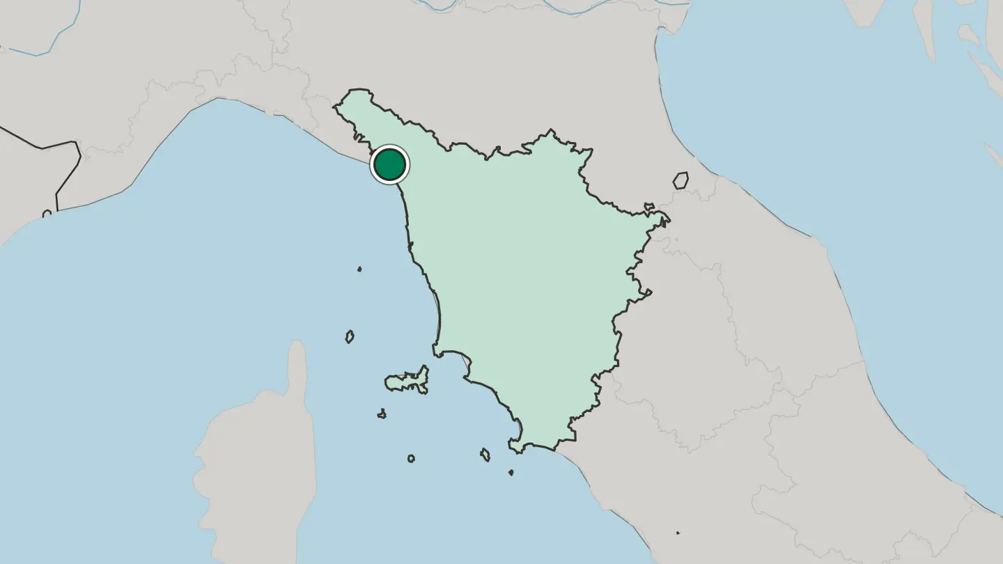 Map of Massa in Italy