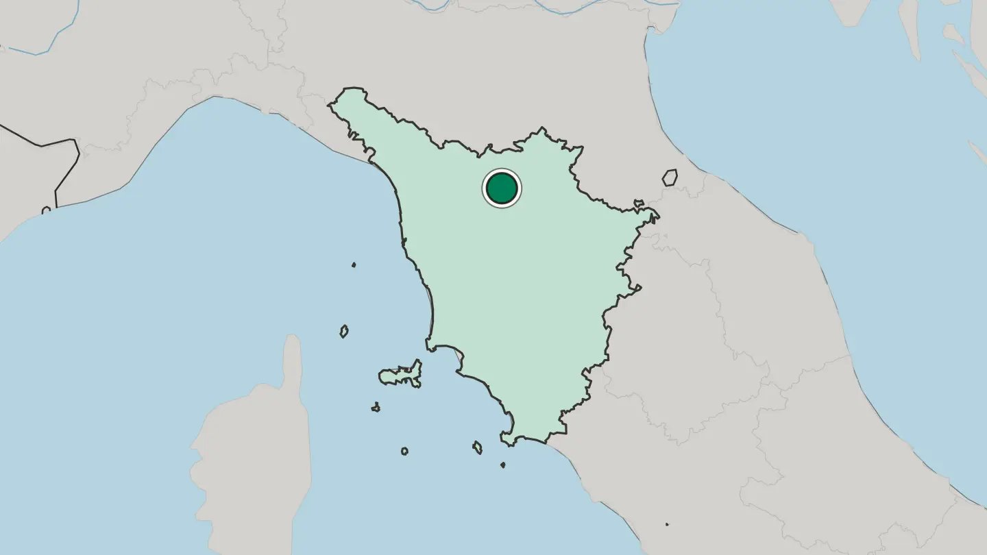Map of Prato in Italy