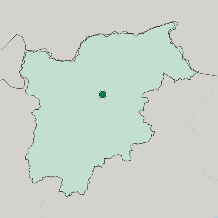 Map showing Bolzano — In Trentino-Alto Adige