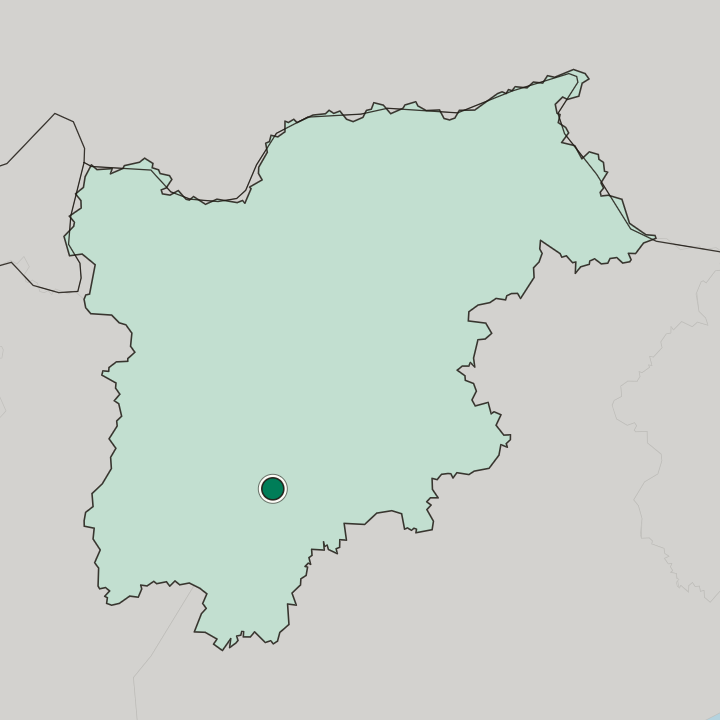 Map showing Trento — In Trentino-Alto Adige