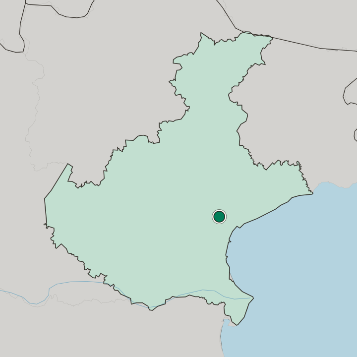 Map showing Mestre — In Veneto
