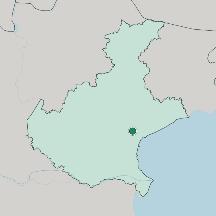 Map showing Mestre — In Veneto