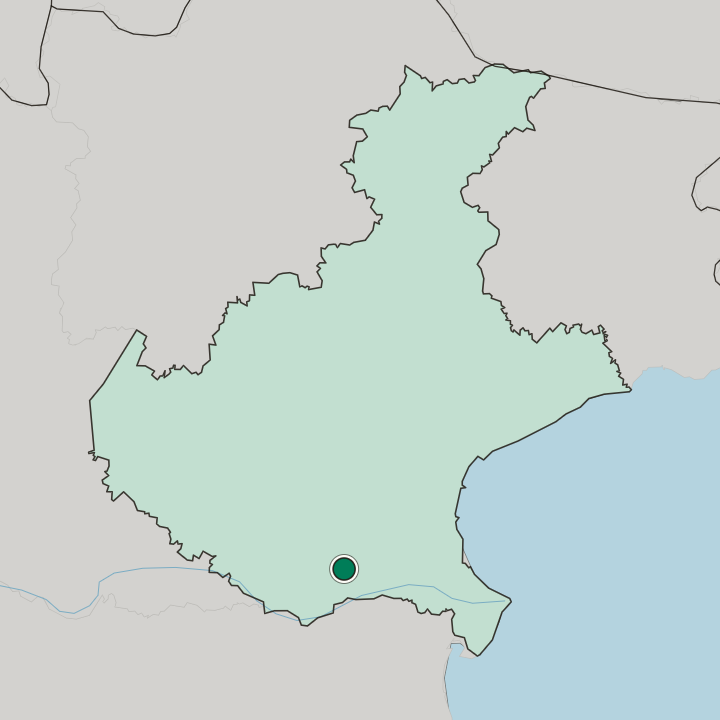 Map showing Rovigo — In Veneto