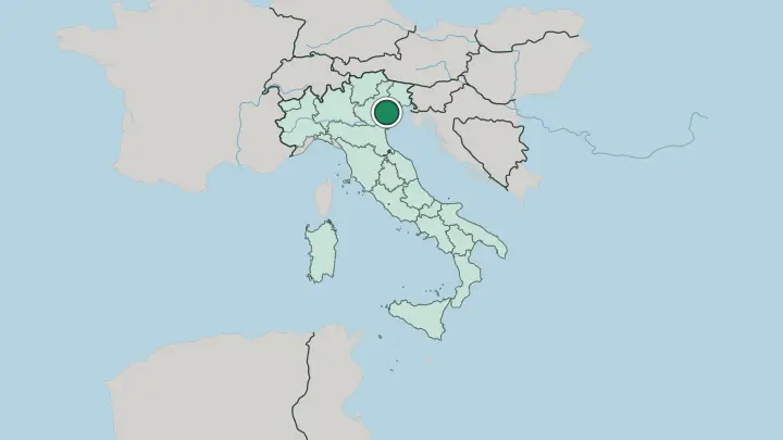 Map of Venice in Italy