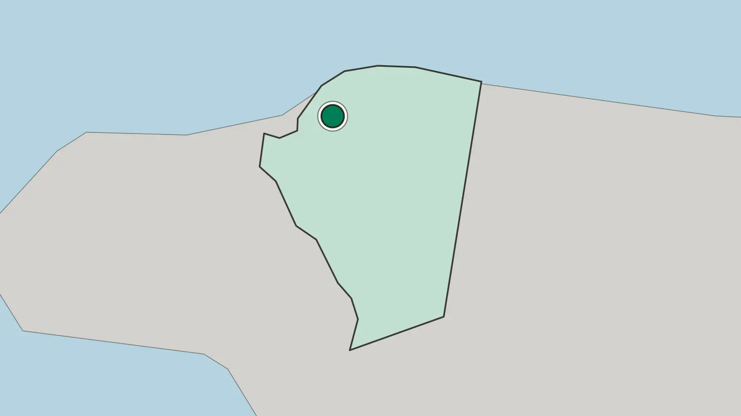Map of Montego Bay in Jamaica