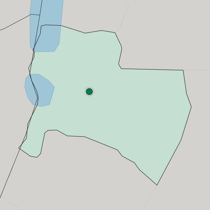 Map showing ‘Izrā — In Al Karak
