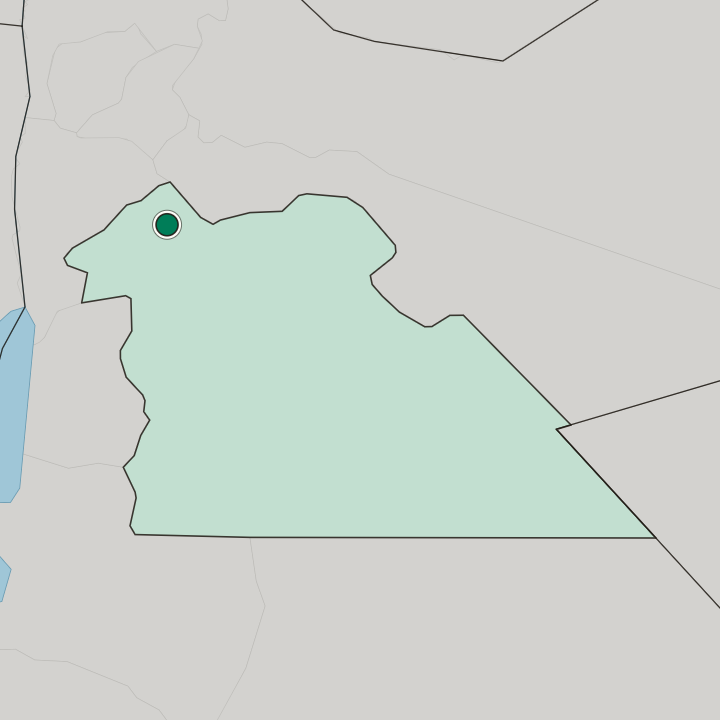 Map showing Amman — In Amman Governorate