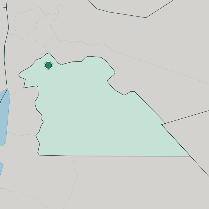Map showing Amman — In Amman Governorate