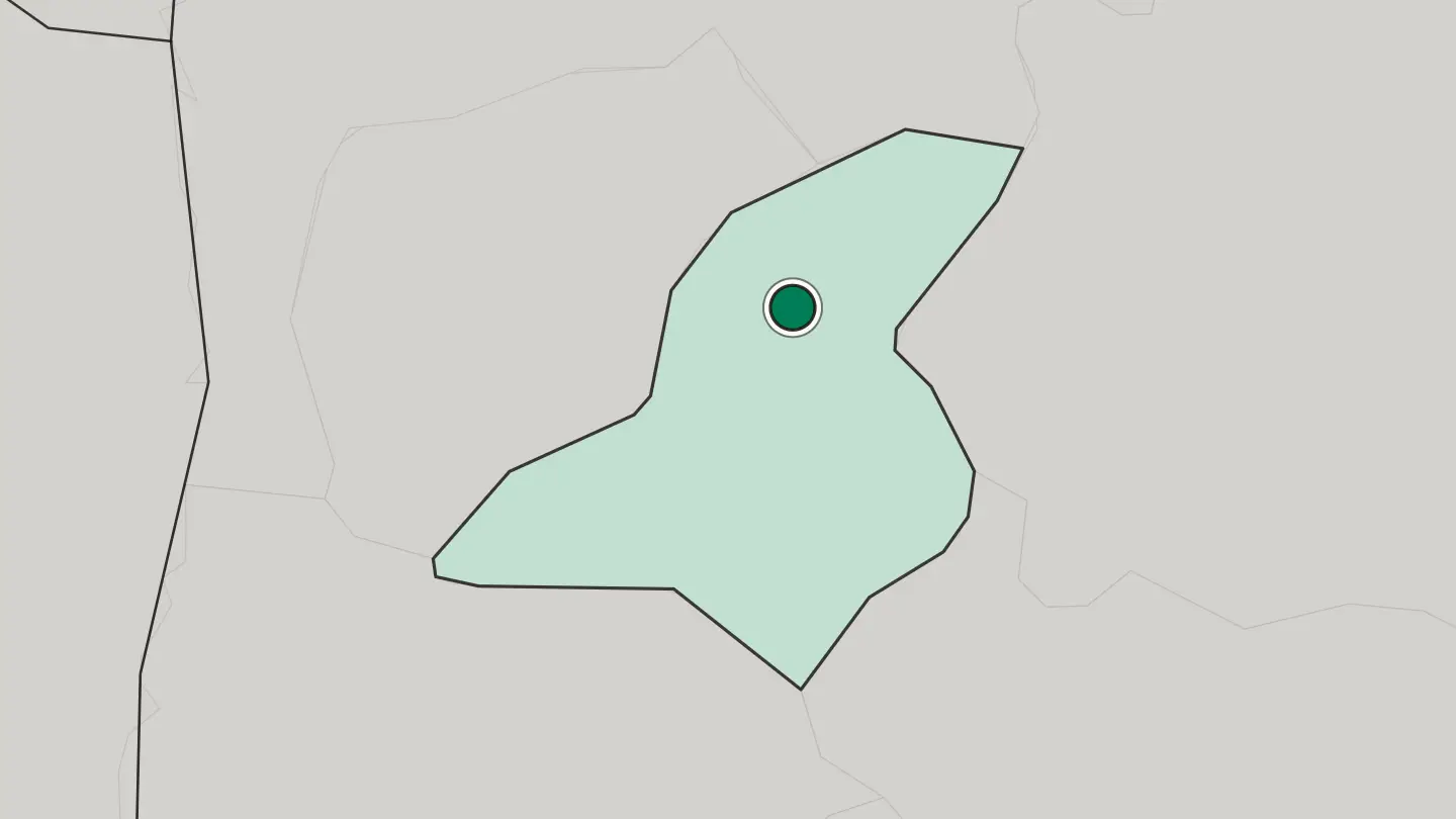 Map of Jarash in Jordan