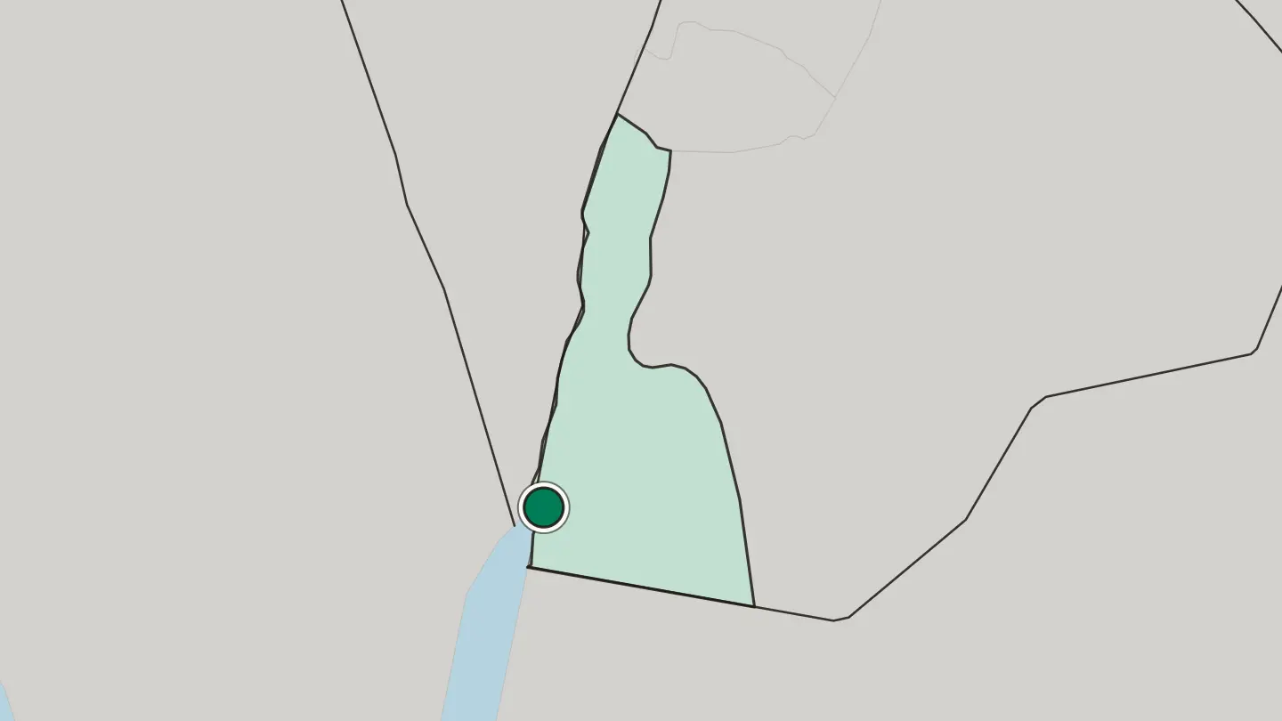 Map of Aqaba in Jordan